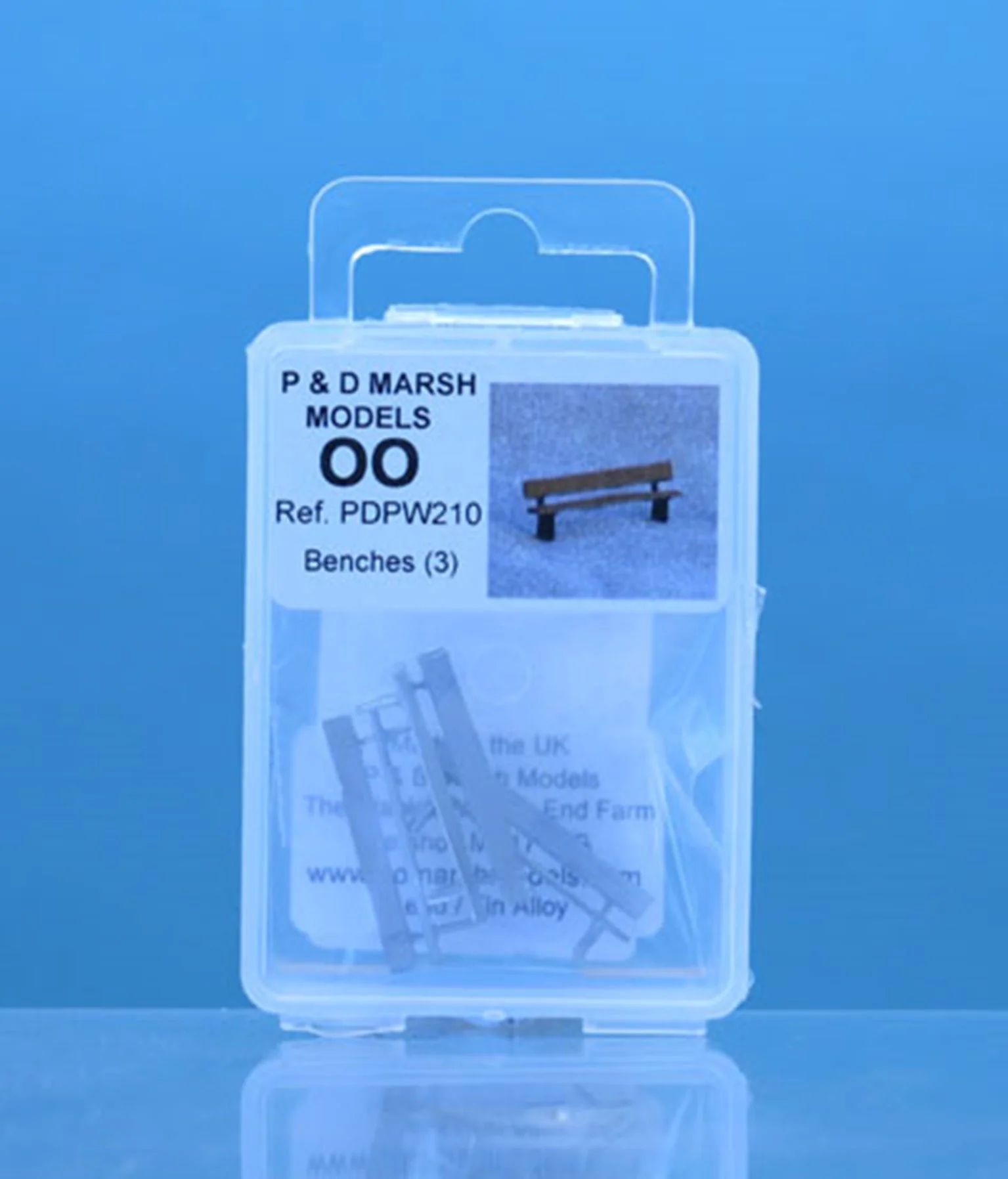 PDPW210 OO Gauge Benches - UNPAINTED - Image 2