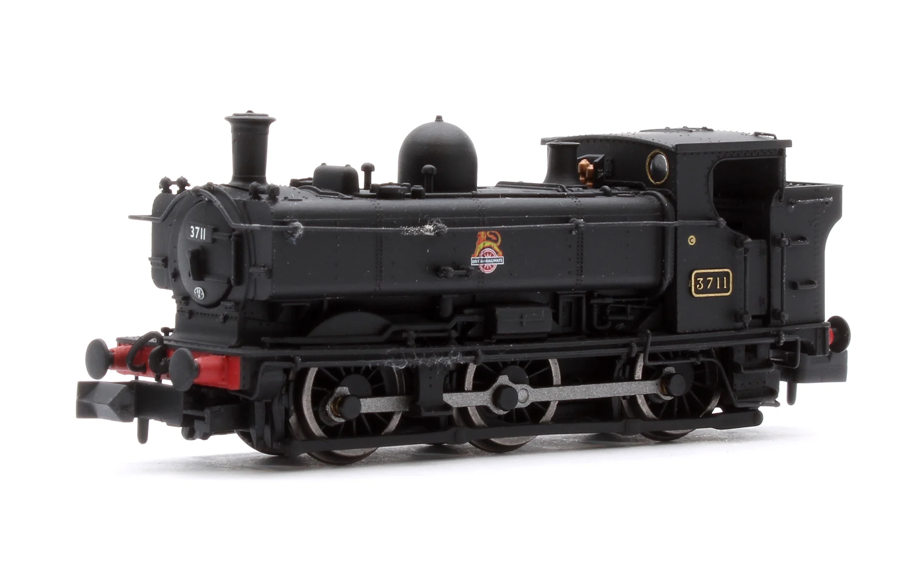 2S-007-033 GWR 57xx 0-6-0 Pannier 3711 BR Black Early Crest
