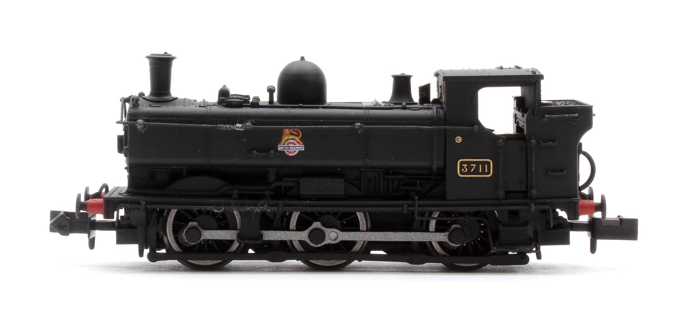 2S-007-033D GWR 57xx 0-6-0 Pannier 3711 BR Black Early Crest - DCC Fitted - Image 5