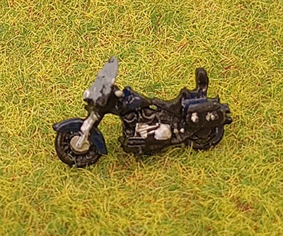 PDX91 N Gauge 1950'S Harley Davidson