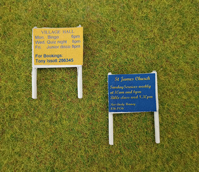PDZ22 OO Gauge NOTICE BOARDS