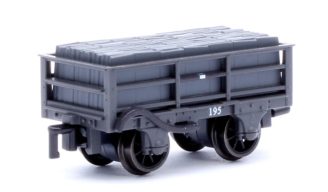 GR323 2T Ffestiniog Railway Welsh Slate Wagon Dark Grey Triple Pack - Image 4