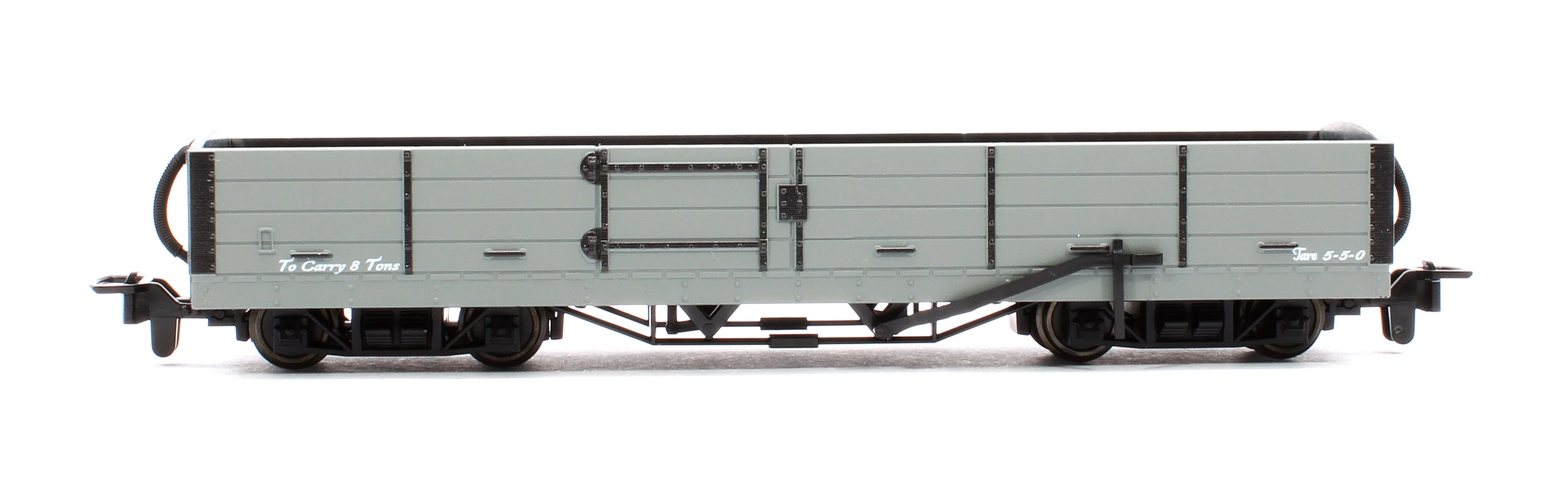 GR230U OO-9 Bogie Open Wagon Grey Unnumbered - Image 2