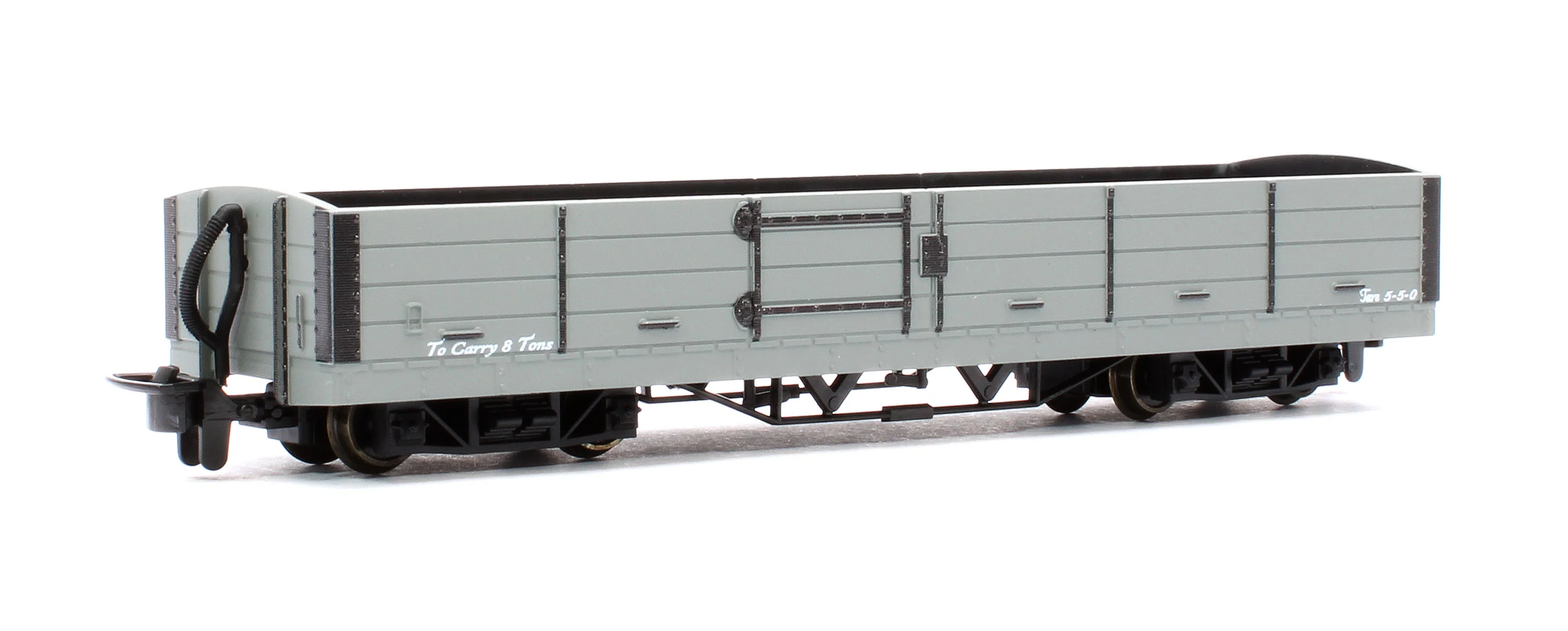 GR230U OO-9 Bogie Open Wagon Grey Unnumbered - Image 3