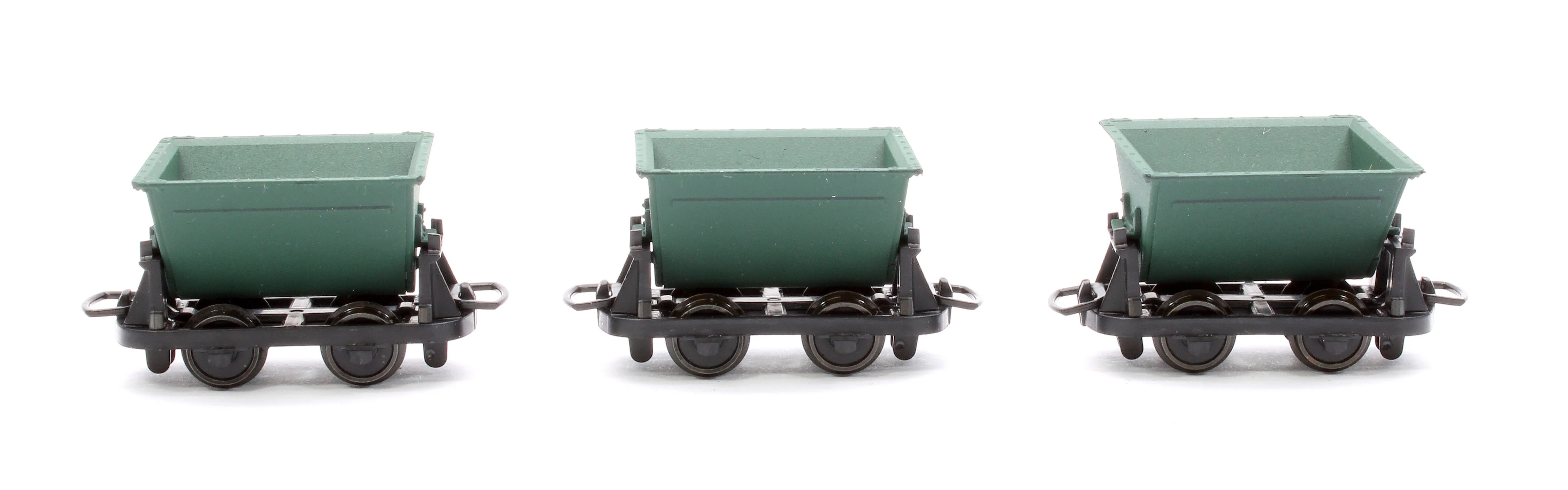 GR333 Pack of 3 Hudson "Rugga" V-Skip Wagons - Green - Image 2