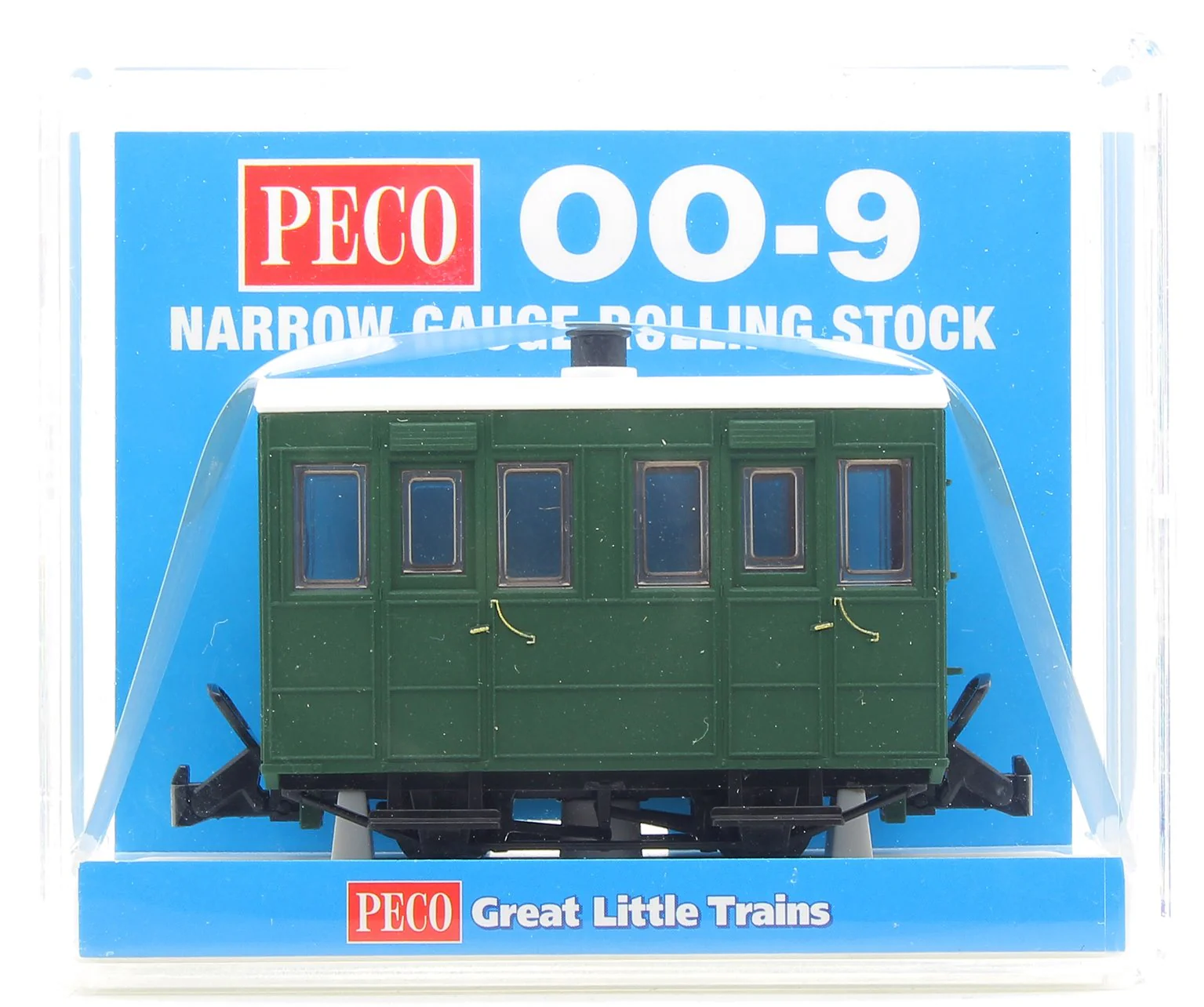 GR500UG GR-500UG - GVT 4-wheel enclosed side coach - plain green - Image 4