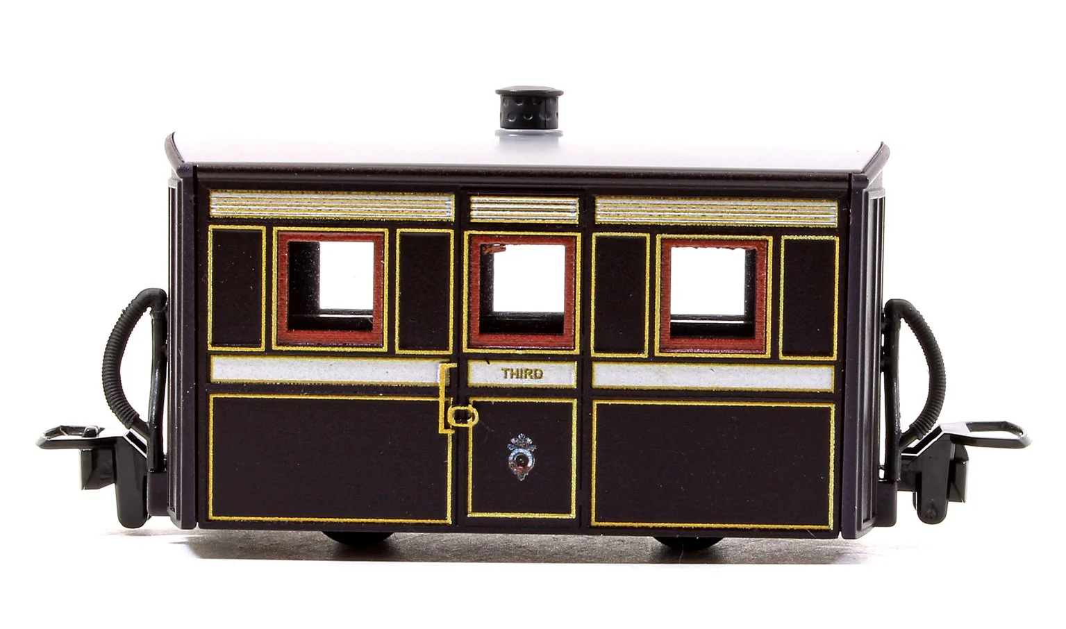 GR555 Ffestiniog 'Bug Box' Third Class Coach, FR Victorian Plum & Cream - Image 3
