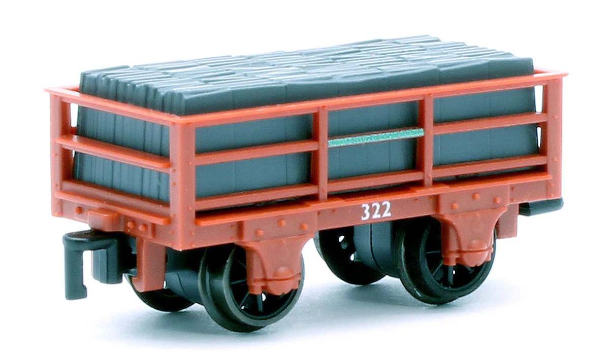GR322 2T Ffestiniog Railway Welsh Slate Wagon Red Triple Pack - Image 3