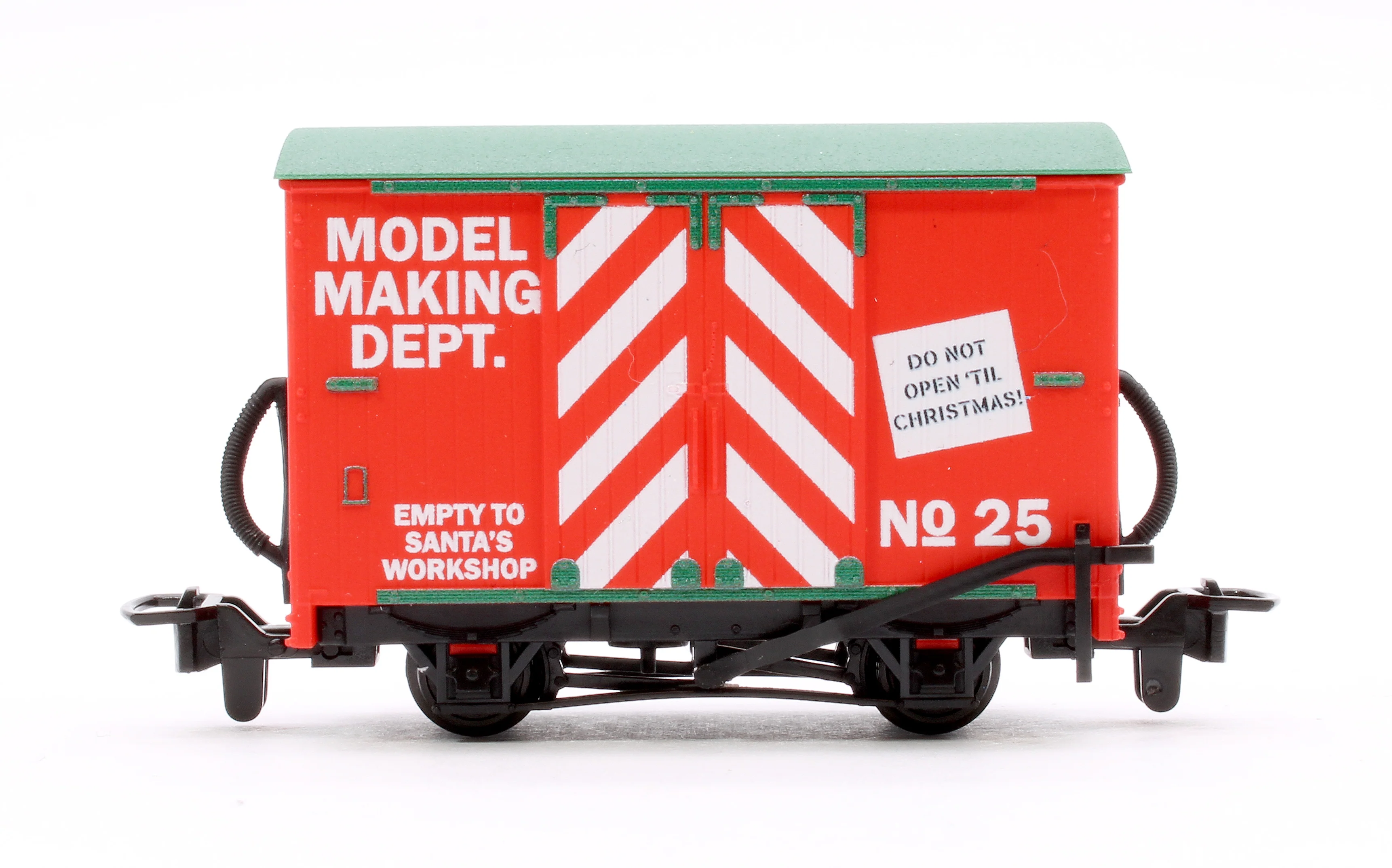 GR910 Peco Great Little Trains, OO9, Lynton & Barnstaple Box Van, Christmas Santa's Workshop - Image 2