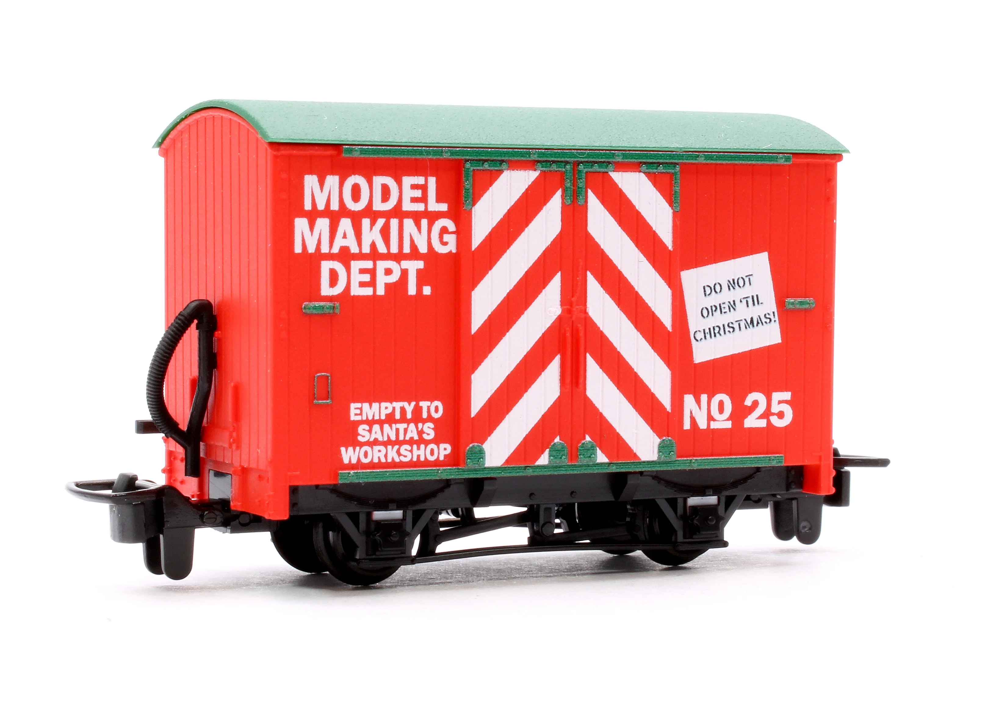GR910 Peco Great Little Trains, OO9, Lynton & Barnstaple Box Van, Christmas Santa's Workshop - Image 3
