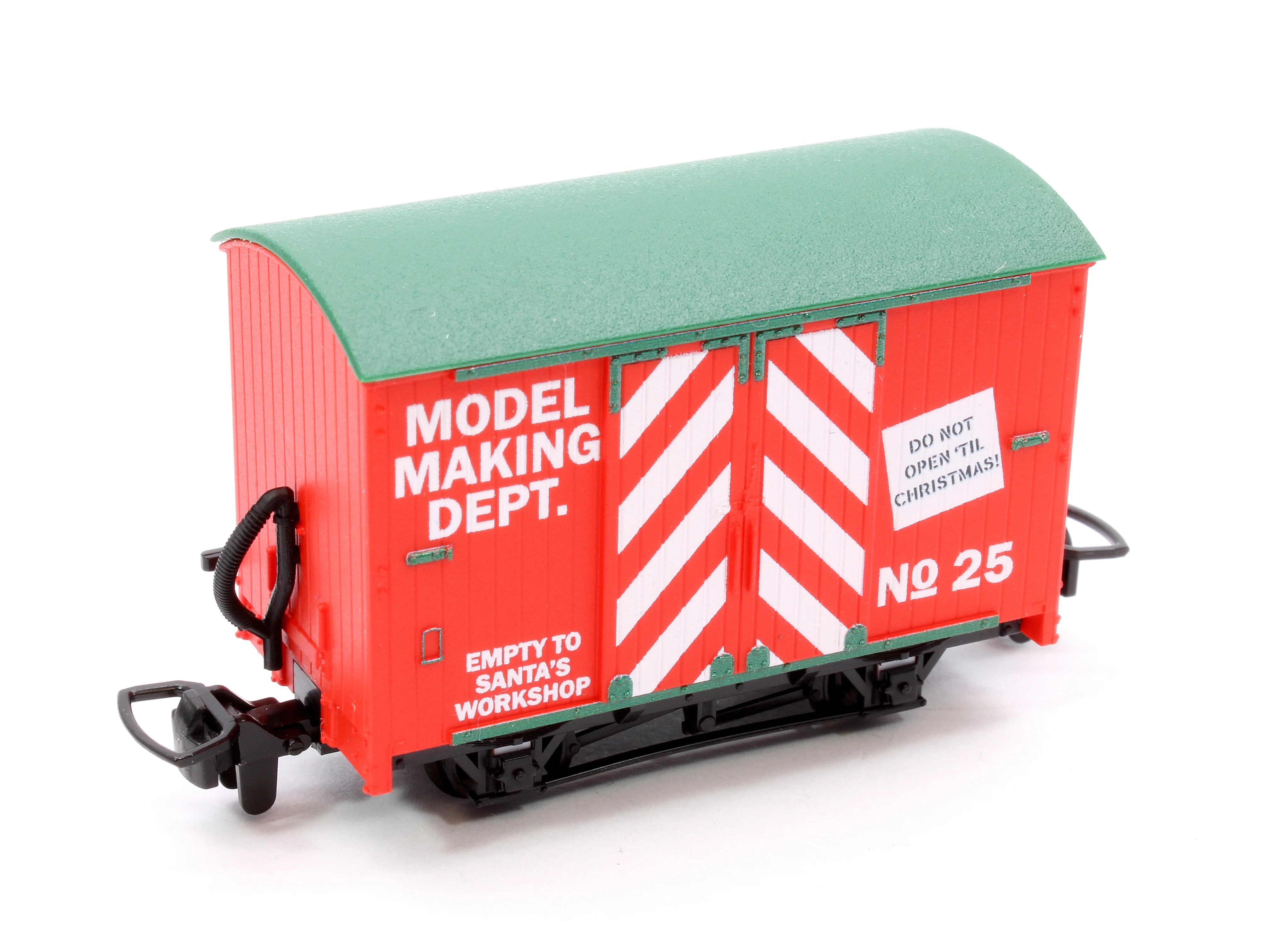 GR910 Peco Great Little Trains, OO9, Lynton & Barnstaple Box Van, Christmas Santa's Workshop - Image 4
