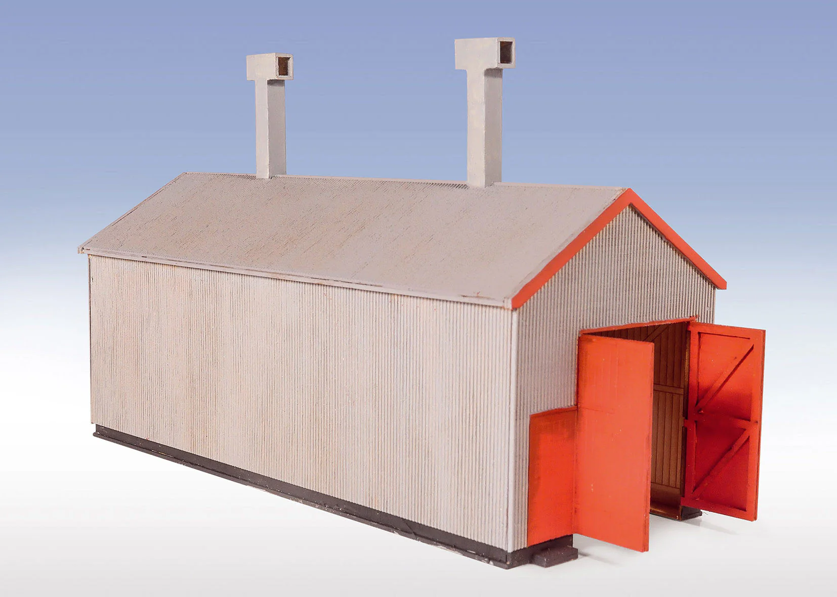 LK220 Corrugated Iron Engine Shed Laser Cut Model Kit