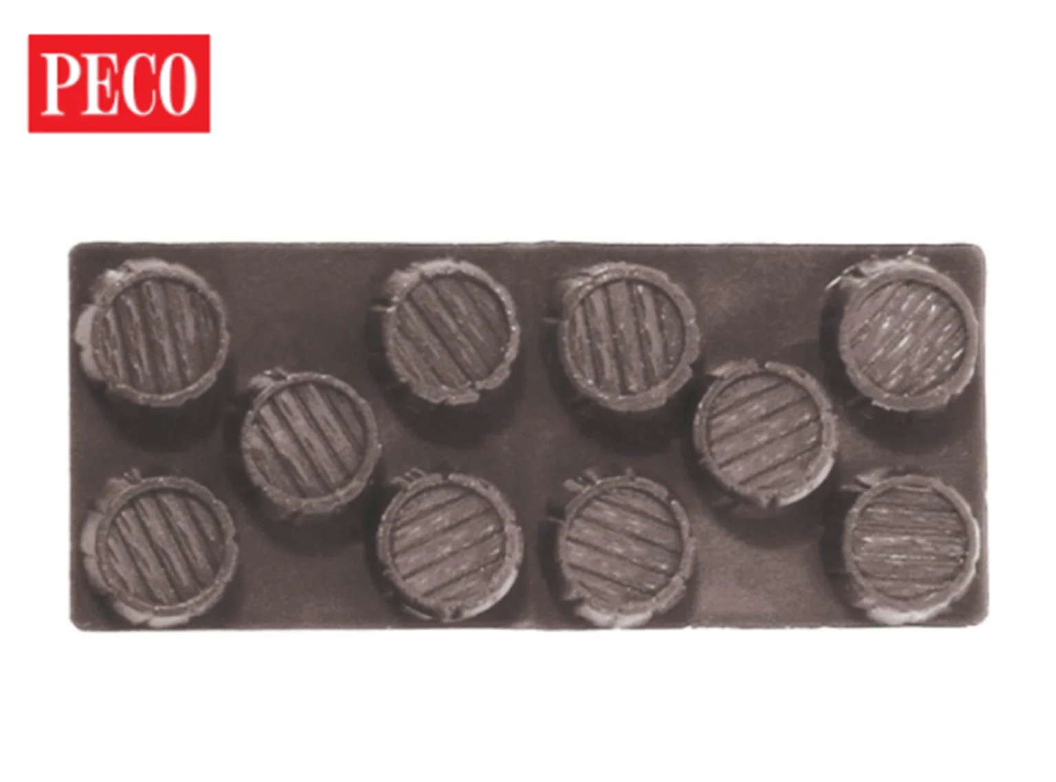 NR204 Barrels, dark brown Wagon Load (Pack of 4)