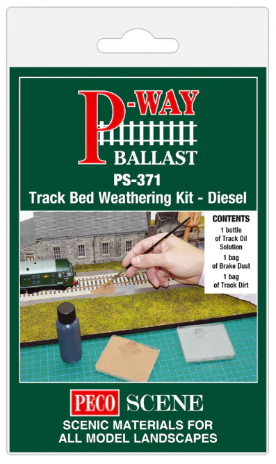 PS371 PS-371 Pecoscene Trackbed Weathering Kit Diesel