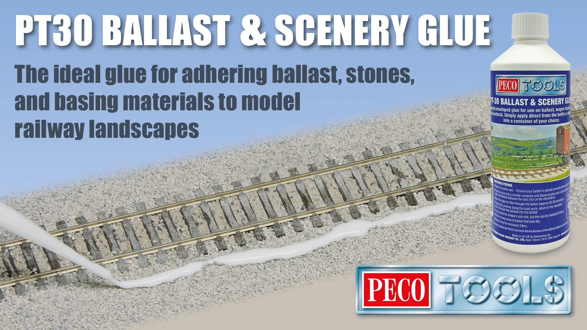 PT30 PECO Tools Ballast & Scenery Glue 500ml - Image 2