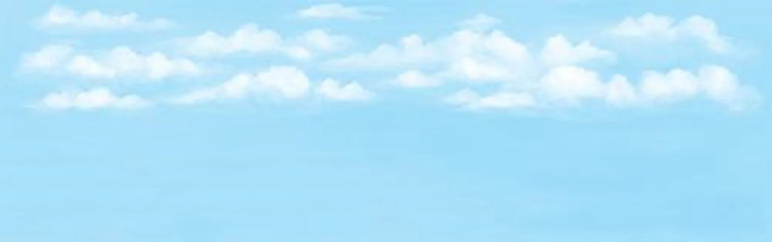 SK19 Cloudy Sky 228x736mm Manyways Scenic Background