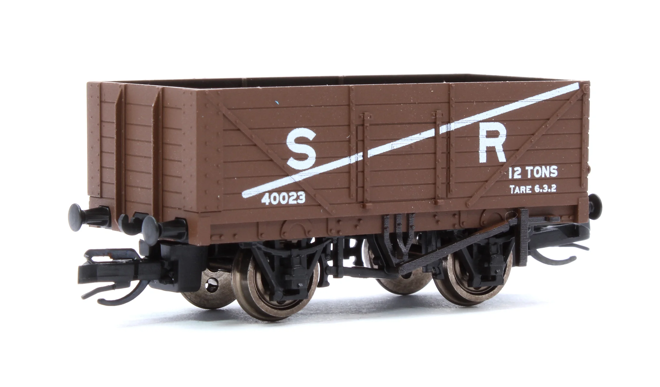 TTR7002S TT:120 Scale SR Brown 7-Plank Open Wagon No.40023 - Image 3