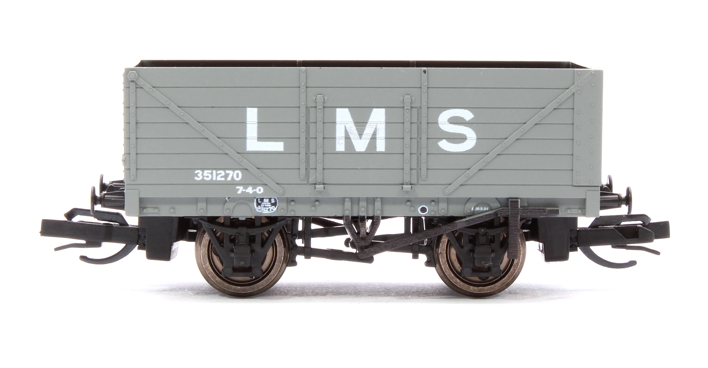 TTR7003M TT:120 Scale LMS Grey 7-Plank Open Wagon No.351270 - Image 2