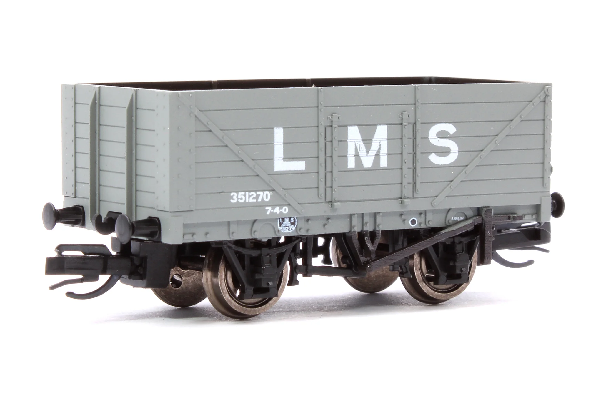 TTR7003M TT:120 Scale LMS Grey 7-Plank Open Wagon No.351270 - Image 3