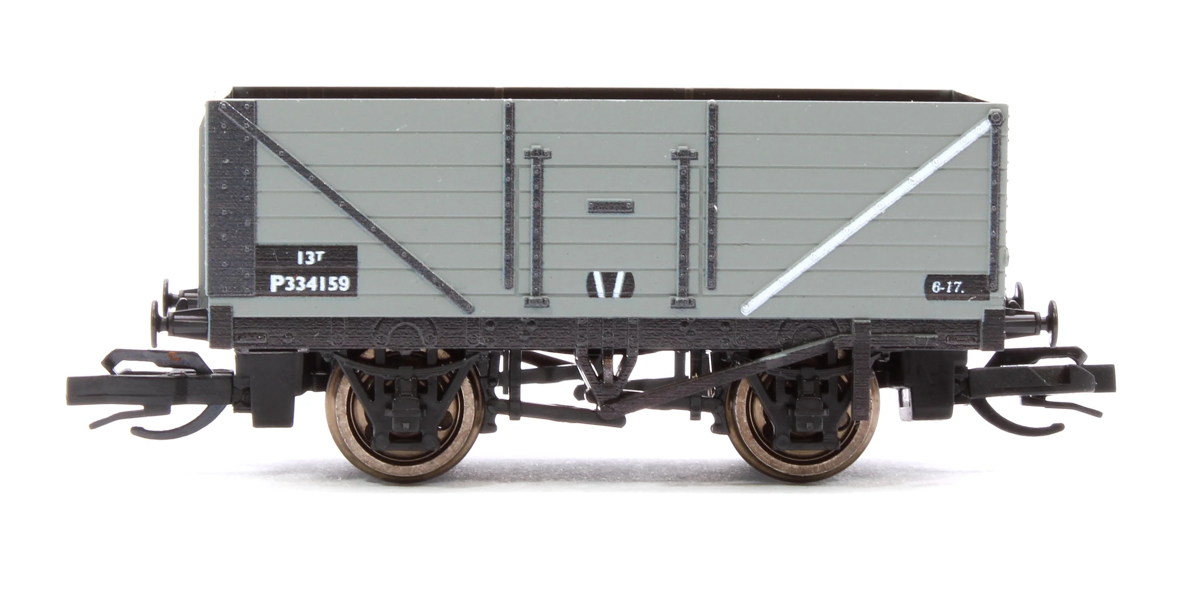 TTR7004B TT:120 Scale BR Grey 7-Plank Open Wagon No.334159 - Image 2