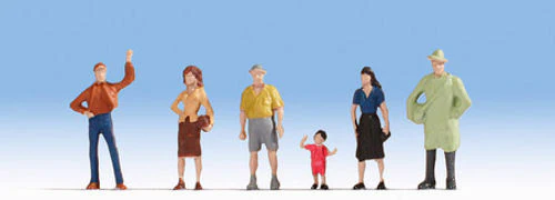 GM3910101 TT:120 Gauge Pedestrians (6) Hobby Figure Set