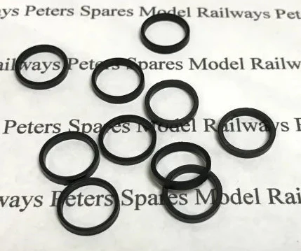 PS80 Hornby X8461 X8029 S8318 Small Traction Tyres (10 Pack) Class 25/29/35/37/43/47/52/58/86/91 Tender Wheels