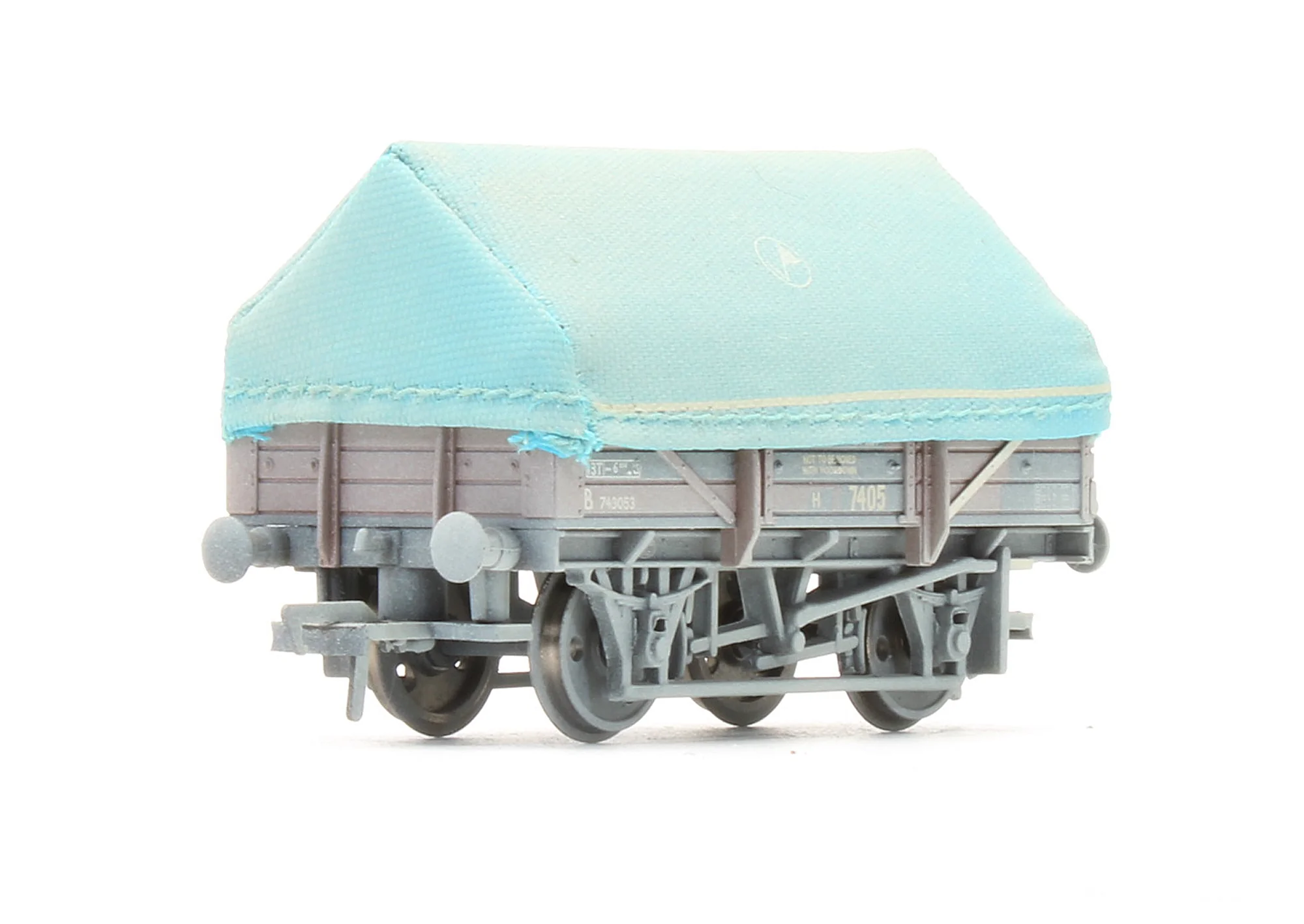 Pre-Owned 33-081C 5 Plank BR Bauxite China Clay Wagon With Hood 'B743053' - Weathered - Image 2