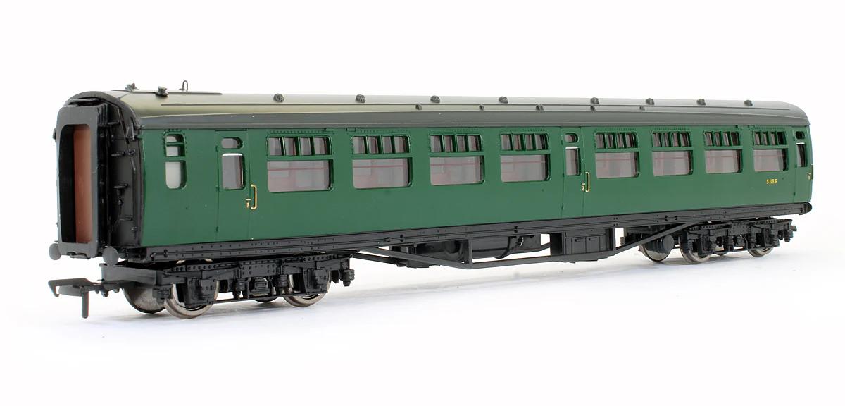 34-529A Pre-Owned 63ft Bulleid 2nd Corridor BR (SR) Green 'S 118S' - Image 2