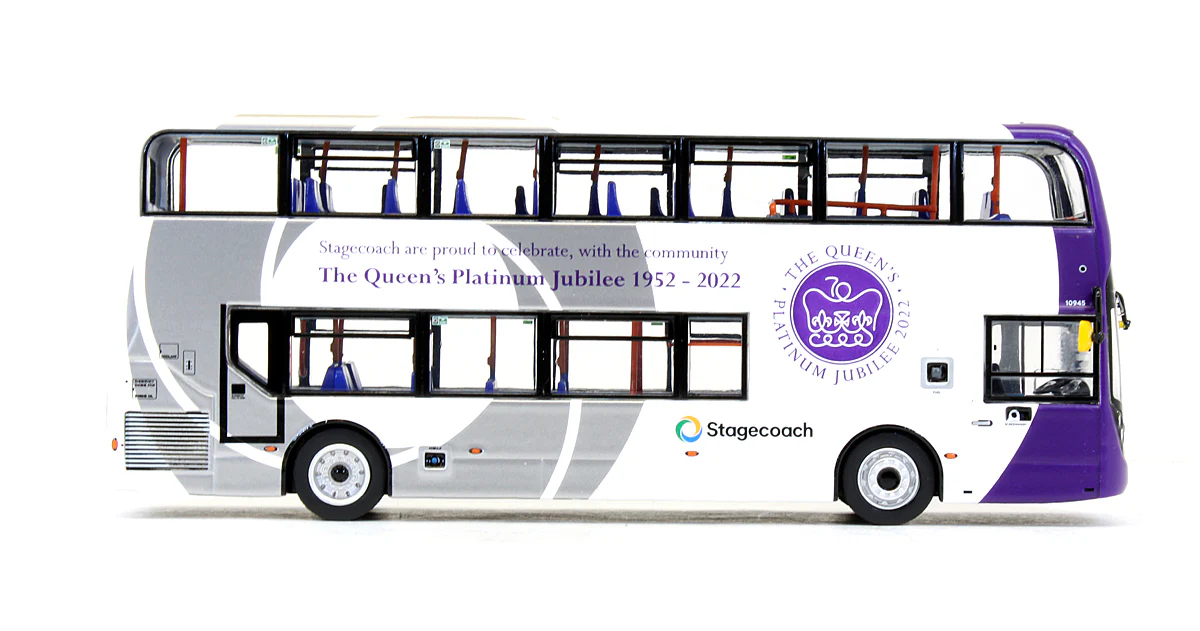 UKBUS 6529 Pre-Owned Alexander Dennis Enviro 400 MMC Stagecoach South 'The Queen's Platinum Jubilee 1952 - 2022' - Image 3