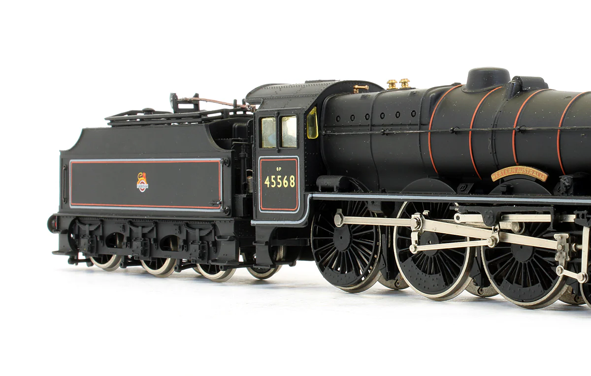 Pre-Owned 31-152 BR Black Lined Early Crest Jubilee Class 'Western Australia' 45568 Steam Locomotive - Image 3