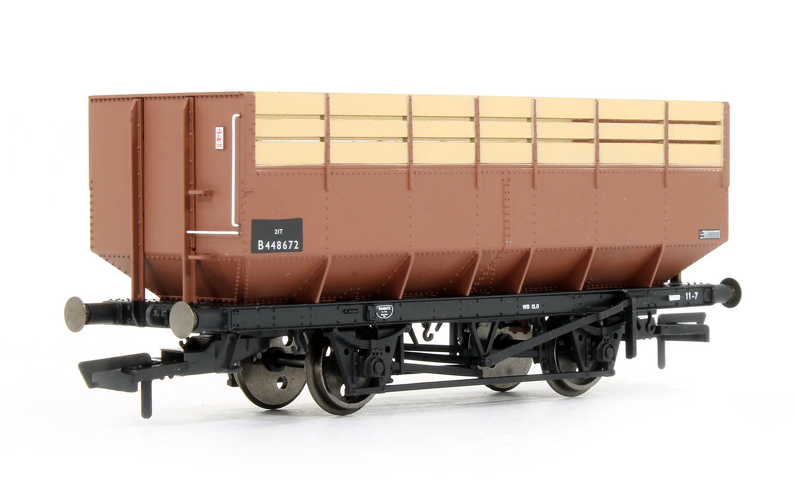 Pre-Owned BR (Ex-LMS) 20T Coke Hopper Wagon 'B 448672' - Image 2
