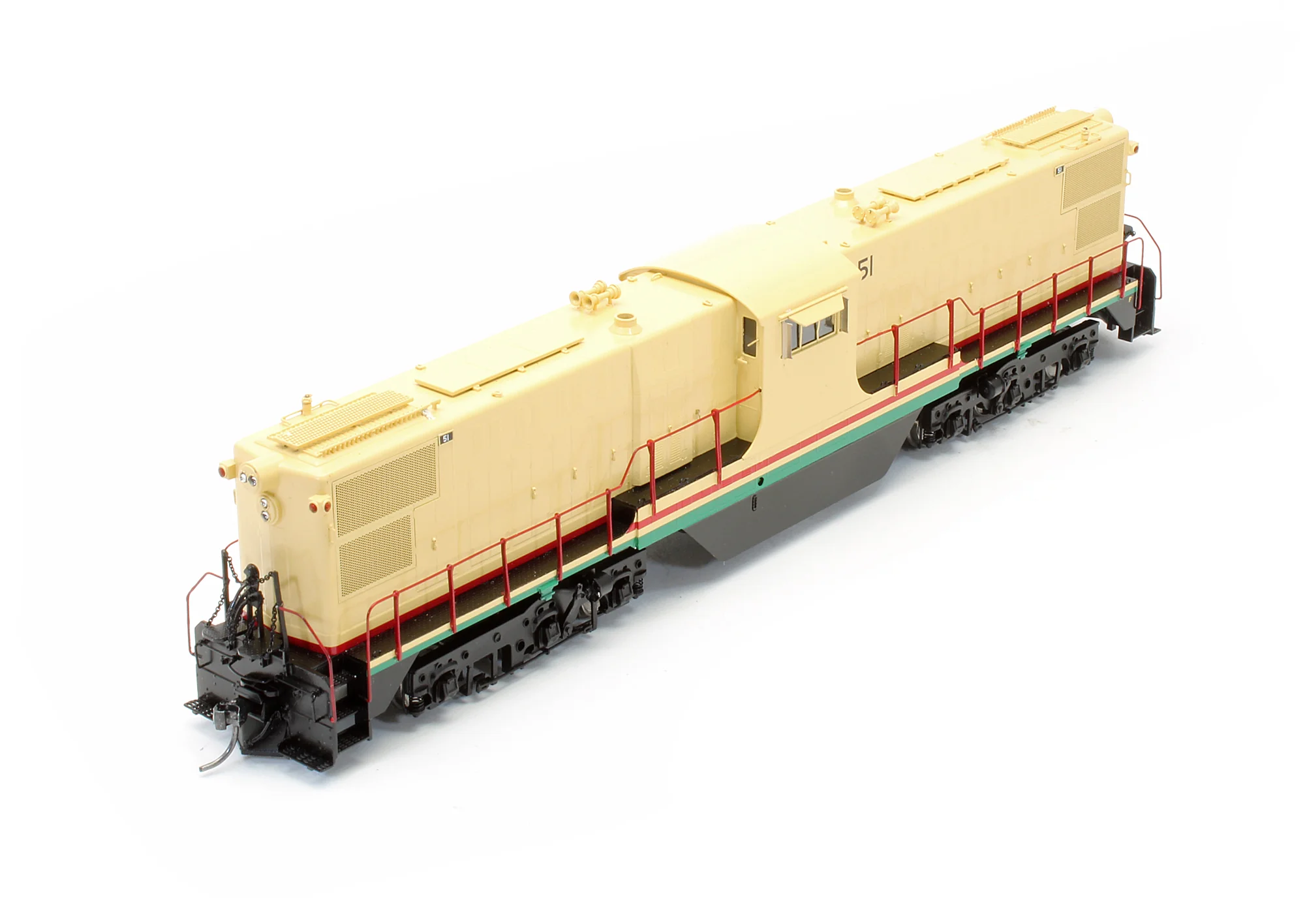 1108.3 Pre-Owned Brass - Baldwin Center Cab Diesel Locomotive Peabody - Road #51 - DCC Sound - Image 5