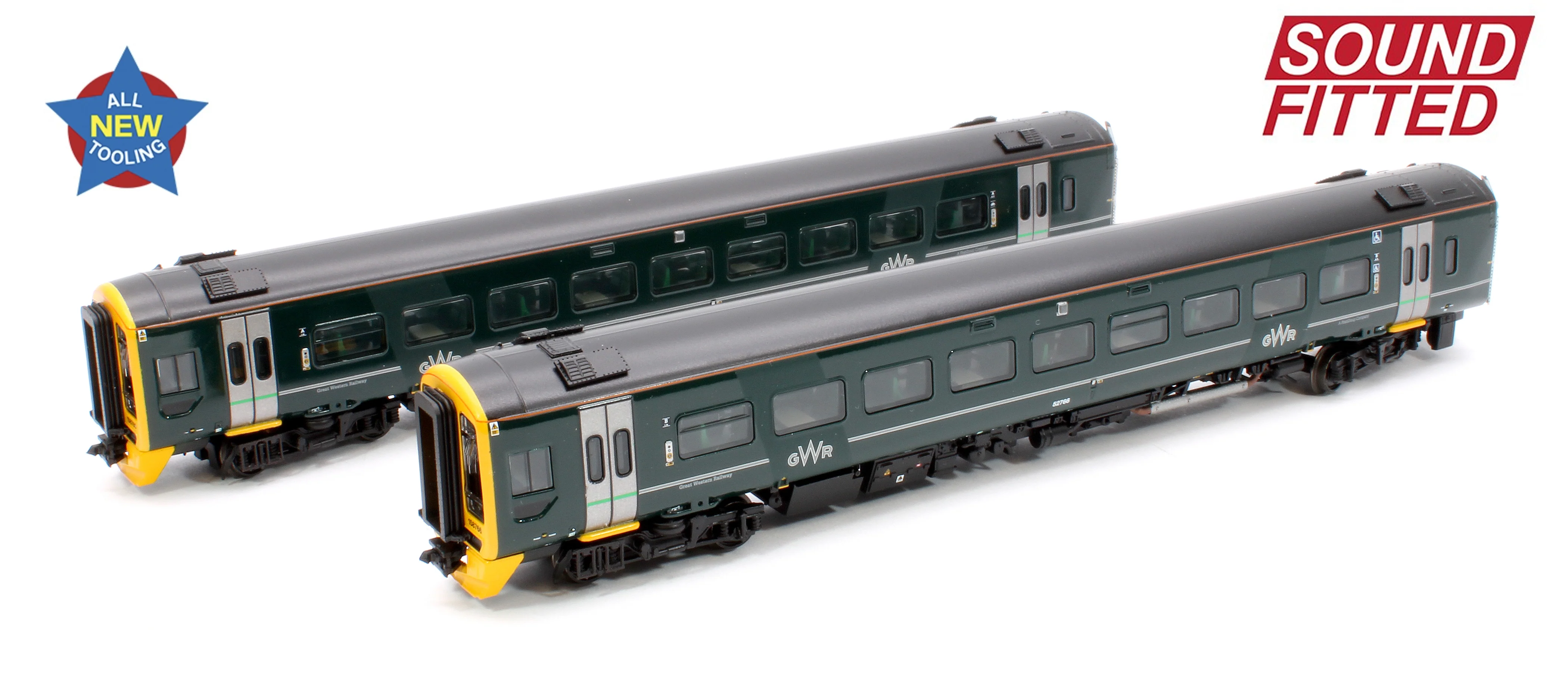 Pre-Owned 371-857SF Class 158 2-Car DMU 158766 GWR Green (FirstGroup) - DCC Sound