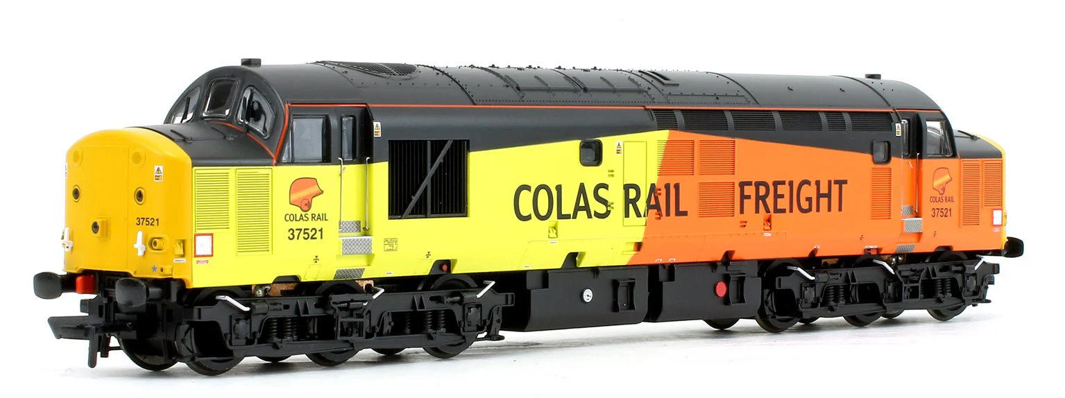 Pre-Owned 32-394 Class 37/5 Refurbished 37521 Colas Rail Freight Diesel Locomotive - DCC Fitted