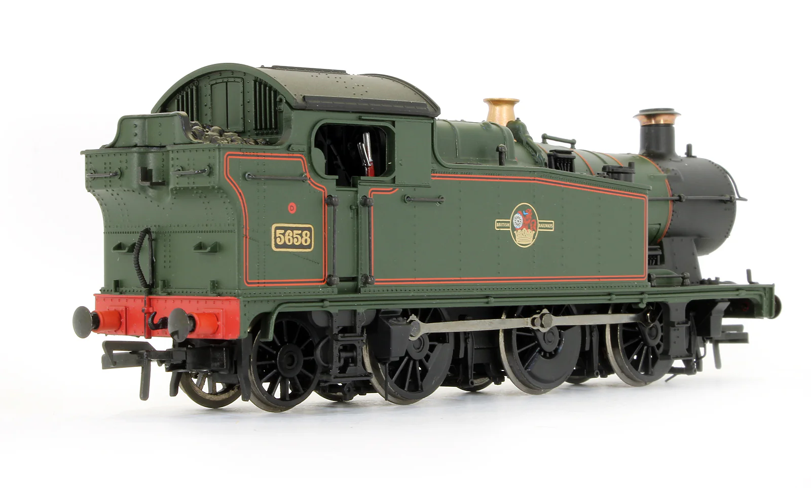 Pre-Owned 32-077 Class 56XX Tank 5658 BR Lined Green Late Crest Steam Locomotive - Image 2