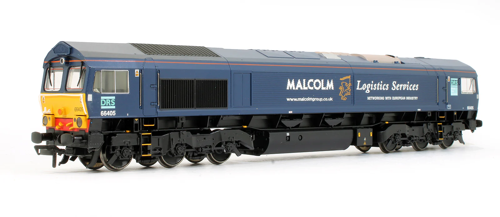 Pre-Owned 32-729 Class 66405 Blue Malcolm Logistics Services Diesel Locomotive