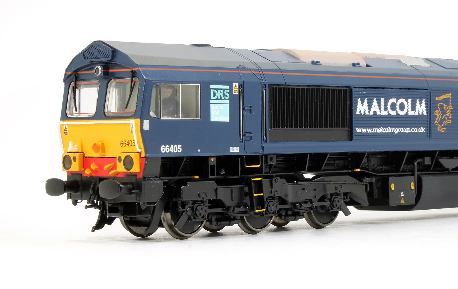 Pre-Owned 32-729 Class 66405 Blue Malcolm Logistics Services Diesel Locomotive - Image 3