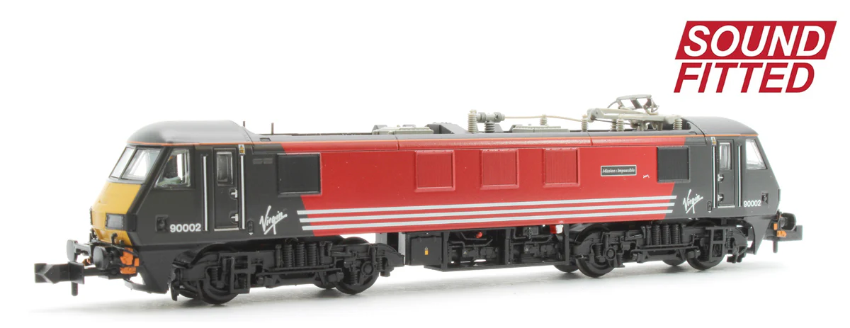 371-783ASF Pre-Owned Class 90/0 90002 'Mission Impossible' Virgin Trains (Original) Electric Locomotive - DCC Sound
