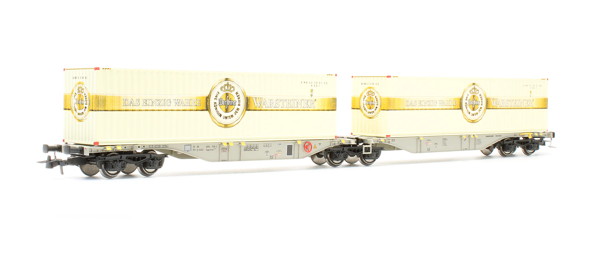 58656 Pre-Owned Container Car SGGMRSS 90 AAE / Warsteiner 709-2 Two 40ft Containers