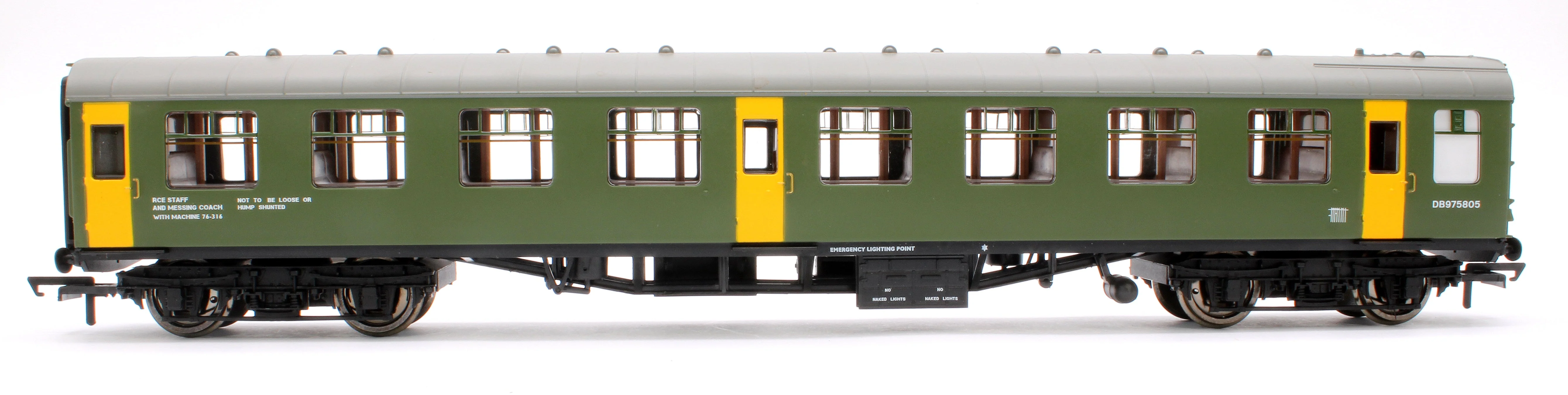 Pre-Owned R40006 ex-Mk1 SK Ballast Cleaner Train Staff Coach BR Departmental DB 975805 - Image 2