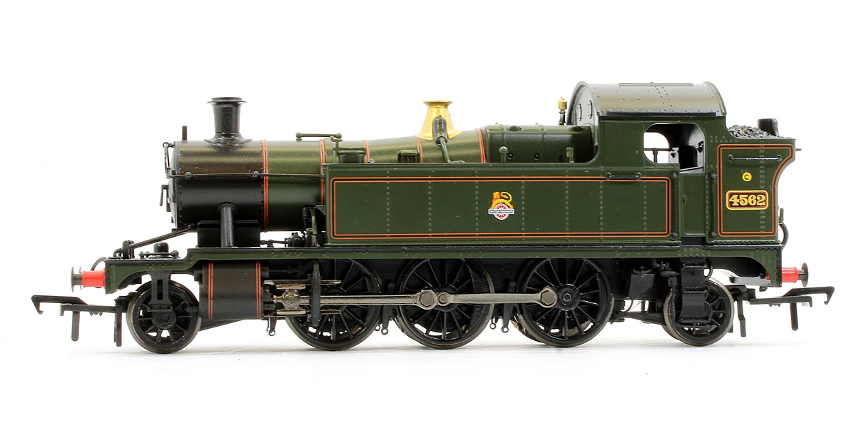Pre-Owned 32-132 GWR 45XX Prairie Tank 4562 BR Lined Green Early Emblem Steam Locomotive - Image 4