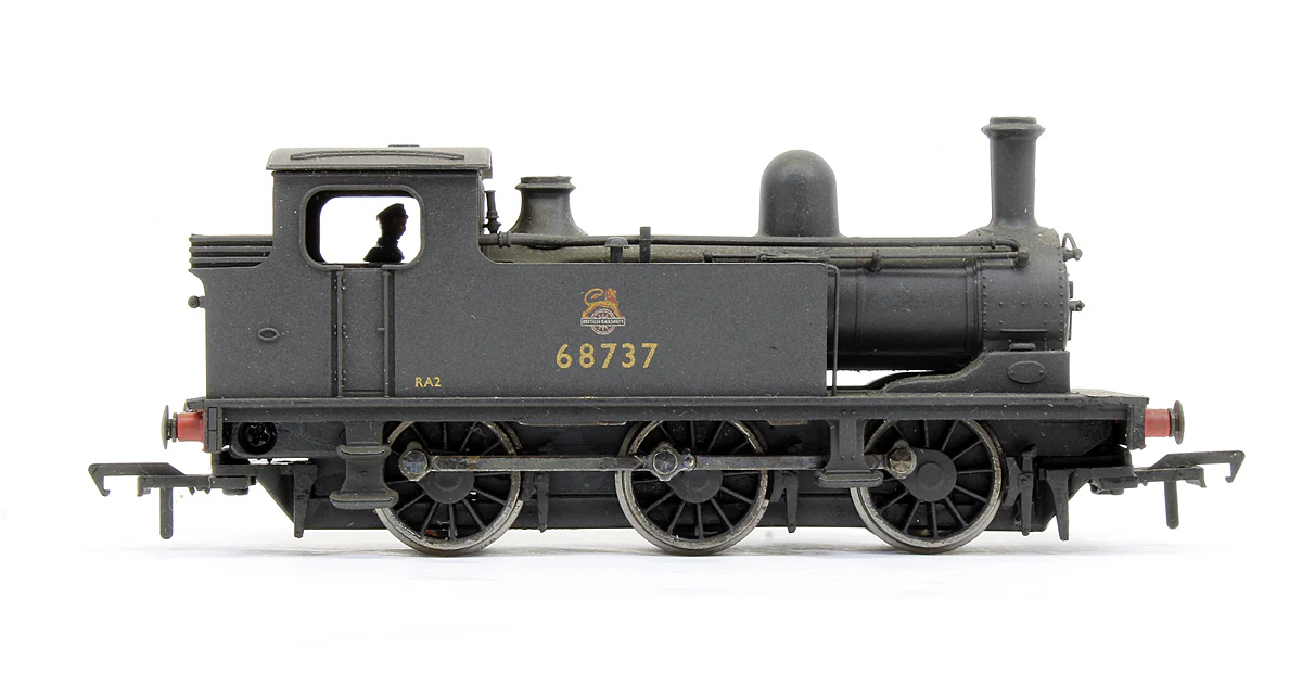 Pre-Owned 31-055A J72 Tank '68737' BR Black Early Emblem Steam Locomotive (Weathered) - Image 3