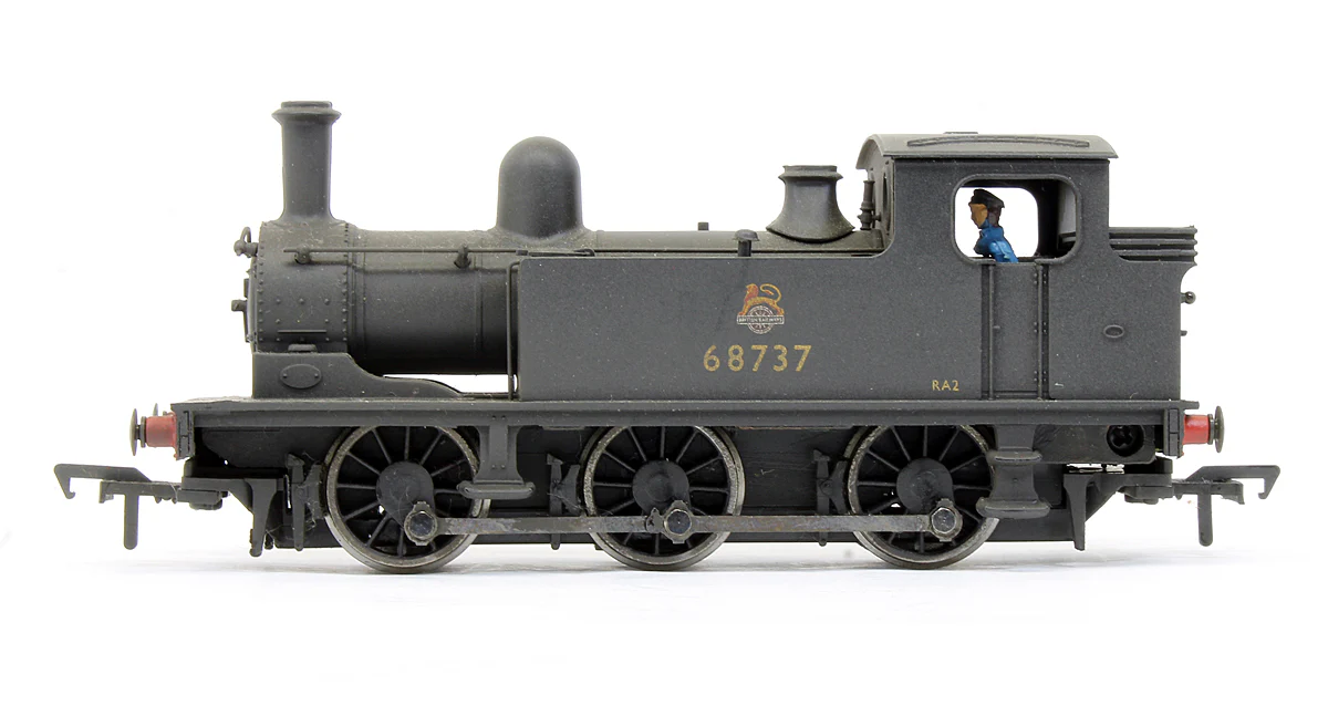 Pre-Owned 31-055A J72 Tank '68737' BR Black Early Emblem Steam Locomotive (Weathered) - Image 4