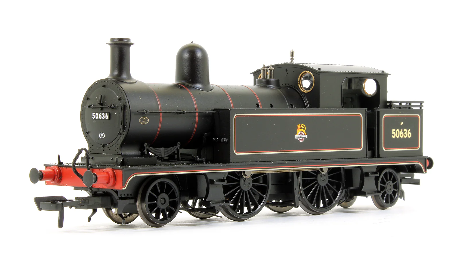 Pre-Owned 31-166 L&YR 2-4-2 tank 50636 BR Black Early Emblem Steam Locomotive