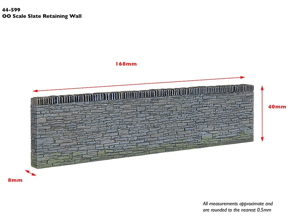 44-599 Pre-Owned Narrow Gauge Slate Retaining Walls (4) - Image 3