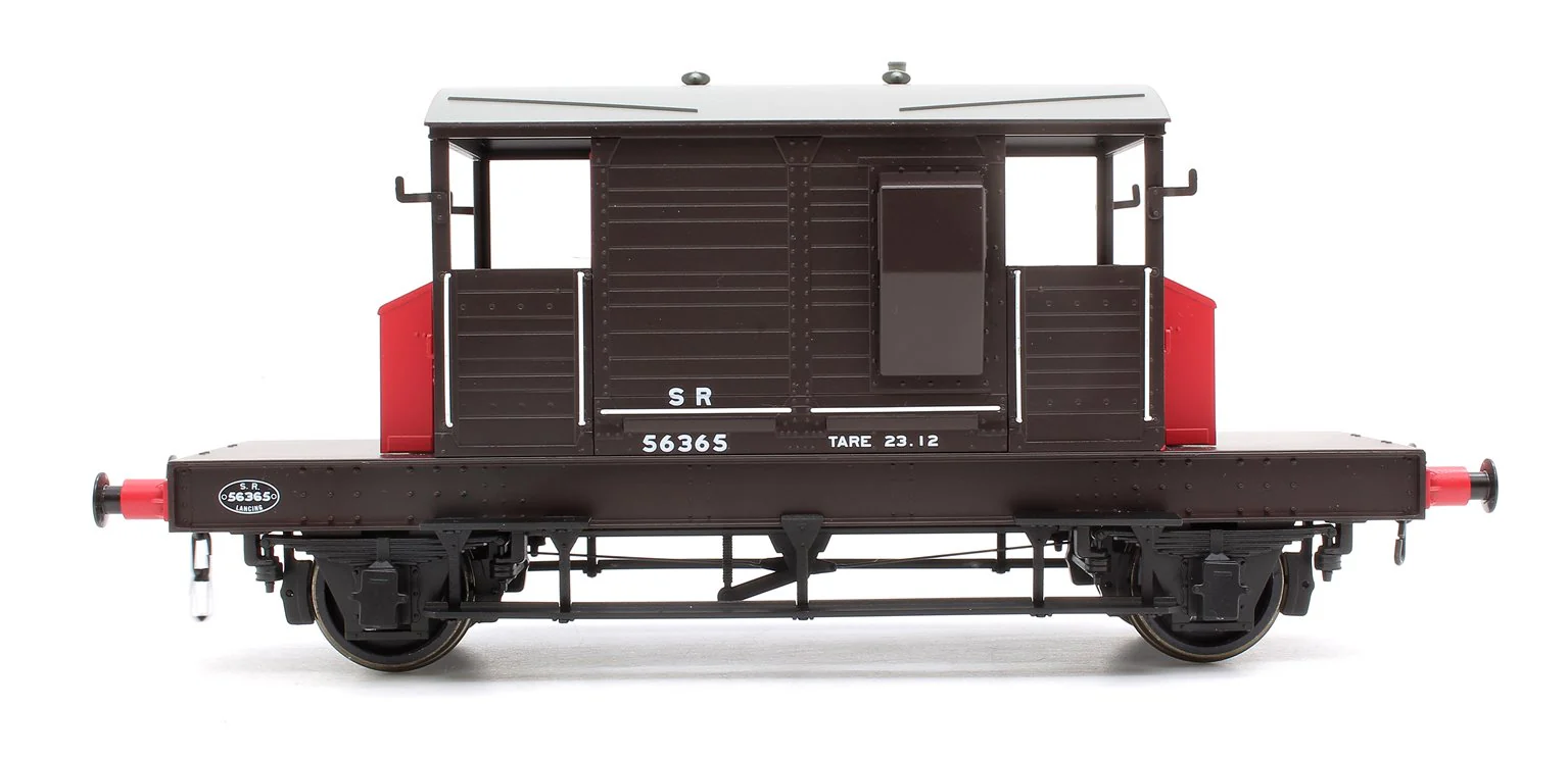 Pre-Owned Pill Box Brake Van 56365 S R Brown/Red small letters (Uneven Plank) - Image 3