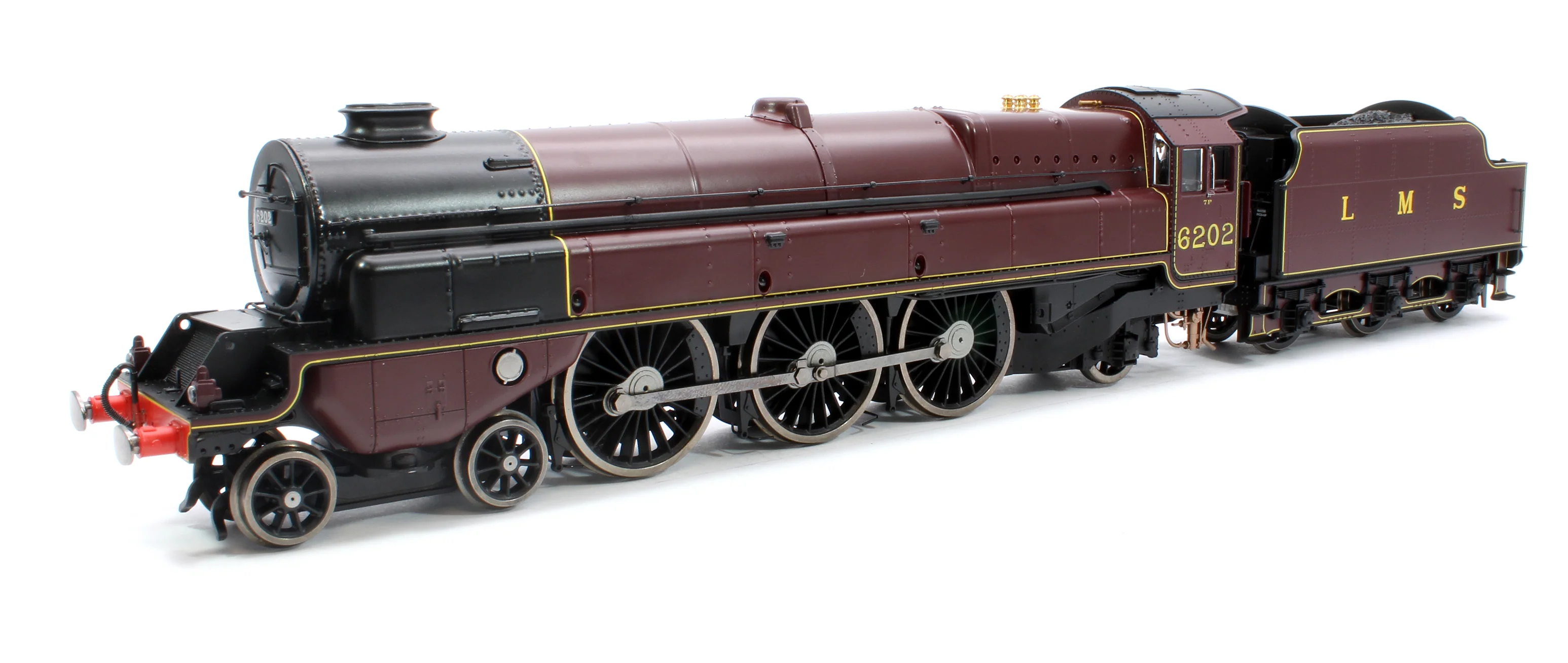 R30134 Pre-Owned Princess Royal Class 'The Turbomotive' 4-6-2 LMS Crimson Lake 6202 Steam Locomotive