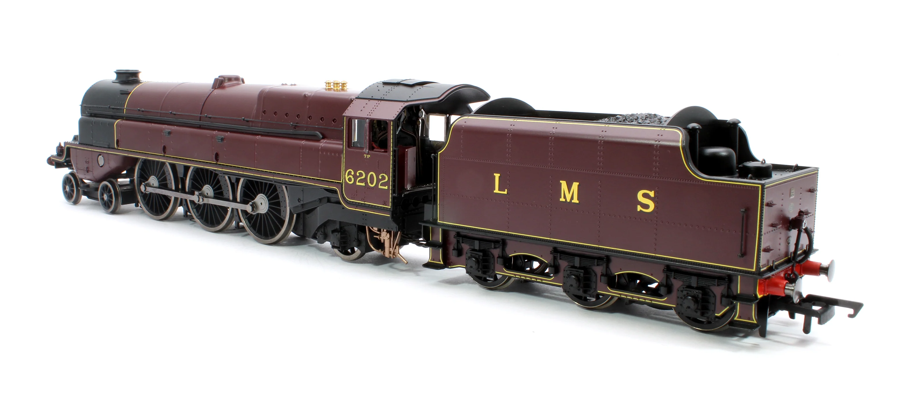 R30134 Pre-Owned Princess Royal Class 'The Turbomotive' 4-6-2 LMS Crimson Lake 6202 Steam Locomotive - Image 2