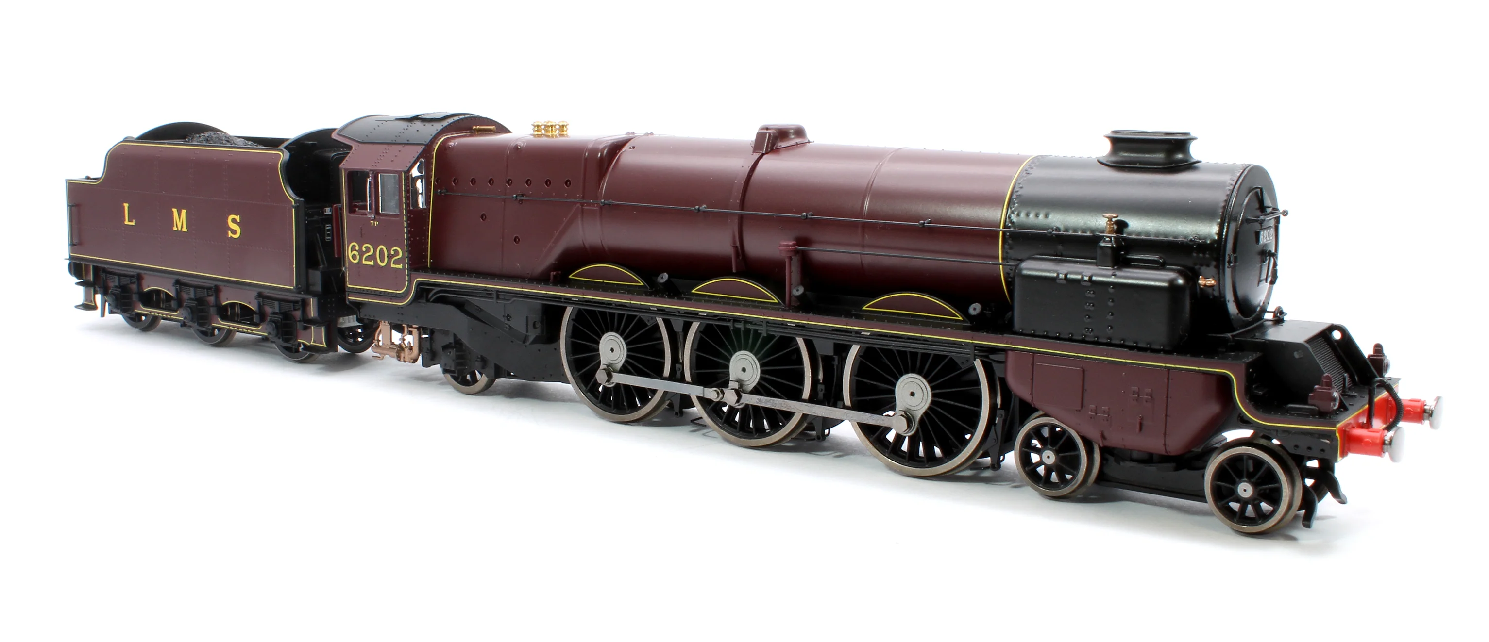 R30134 Pre-Owned Princess Royal Class 'The Turbomotive' 4-6-2 LMS Crimson Lake 6202 Steam Locomotive - Image 4