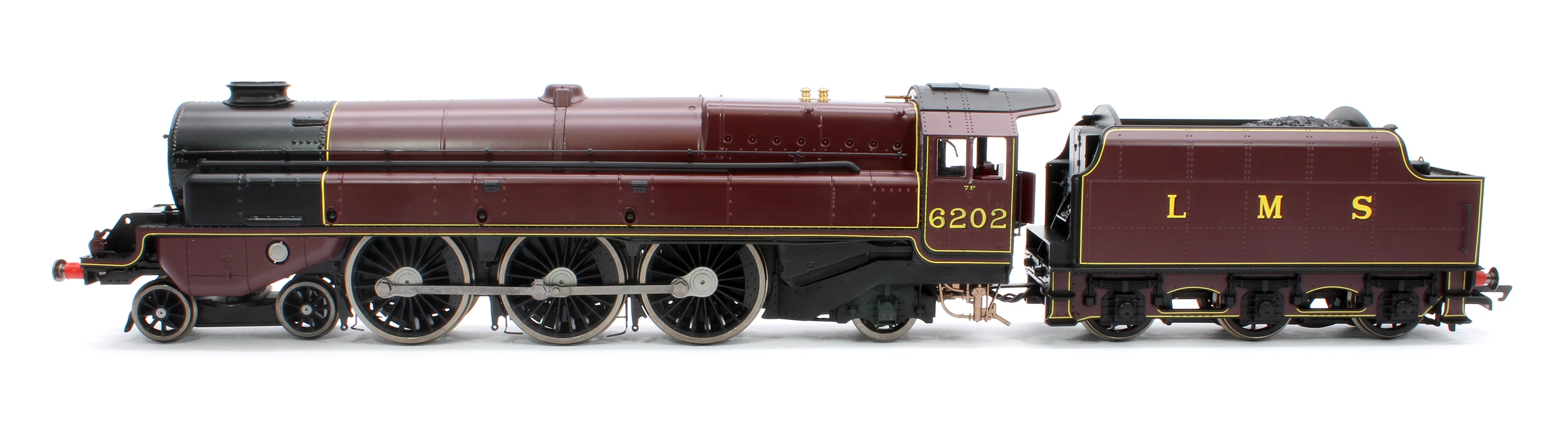 R30134 Pre-Owned Princess Royal Class 'The Turbomotive' 4-6-2 LMS Crimson Lake 6202 Steam Locomotive - Image 5